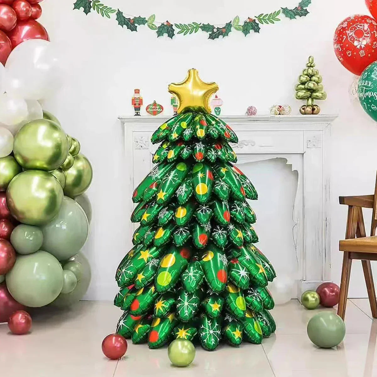 Weihnachtsbaum Aufblasbar Magisch Nordlicht Dekoration