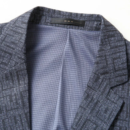 Herren Blazer Modern Geometrisches Muster Schmal