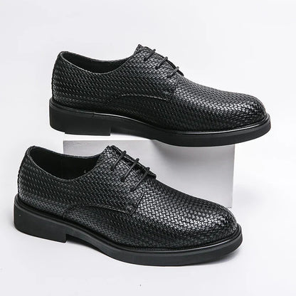 Herren Lederschuhe Oxfords Schwarz Elegannt
