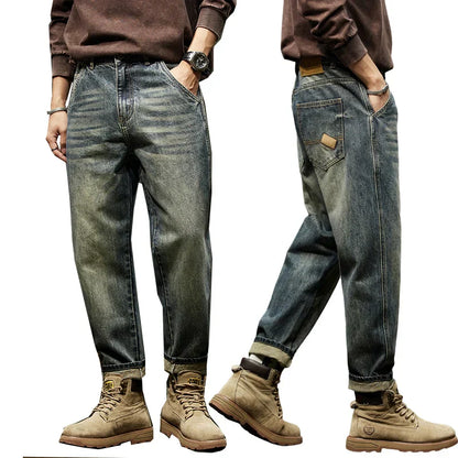 Herren Jeans Vintage Style Lässig Casual