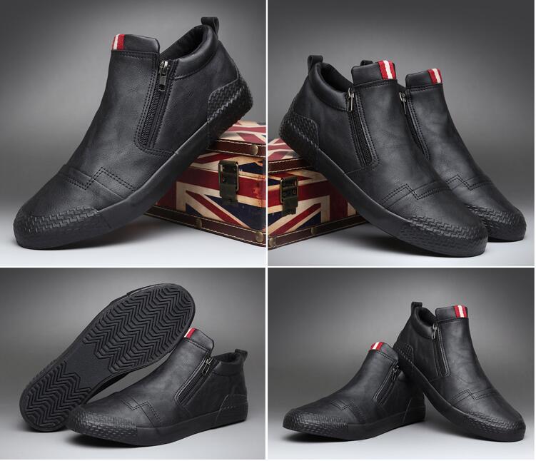 Herren Lederschuhe Echtleder Schwarz Premium
