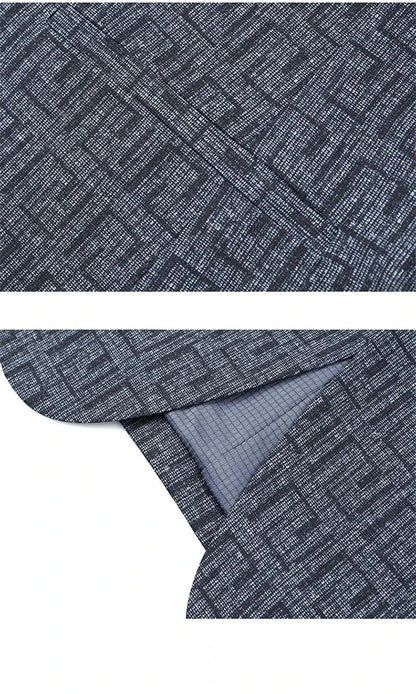 Herren Blazer Modern Geometrisches Muster Schmal