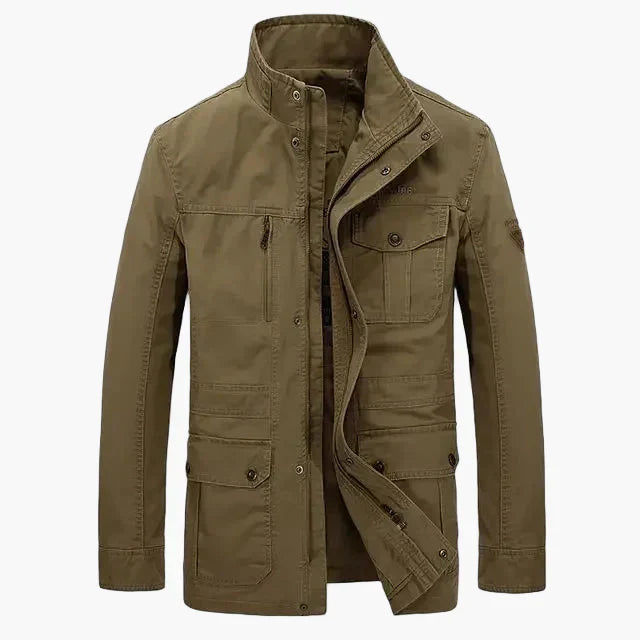 Freizeitjacke Stehkragen Multitaschen Lässig Outdoor - BerlinGlamour
