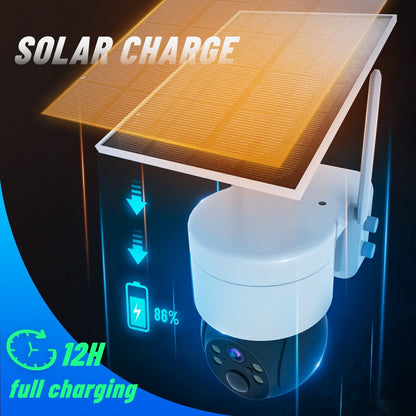 WiFi Überwachungskamera Solarbetrieben IP66 Wasserdicht
