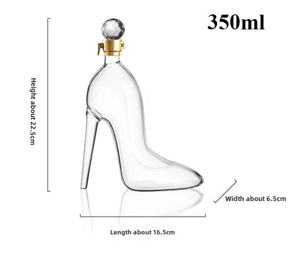 Glas Weinkaraffe Elegant Hochglanz Design