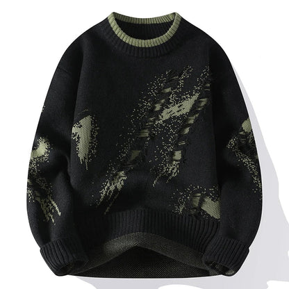 Herren Pullover Distressed Look Modern Trendy