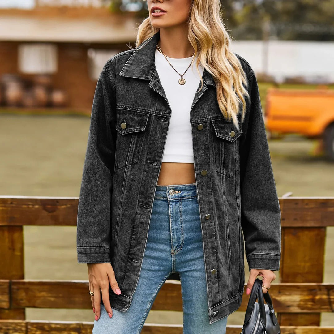 Moderne Denim Jacke Damen
