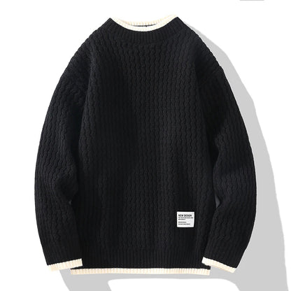 Strickpullover Herren Strukturiert Modern