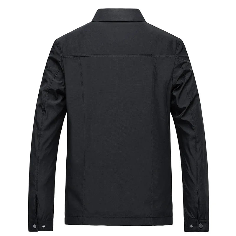 Stylischer Herrenmantel Modern Schwarz