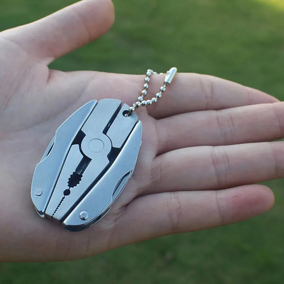 Edelstahl Multitool Schlüsselanhänger Notfall EDC