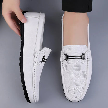 Leder Loafer Schuhe Herren Italienisch Echtleder