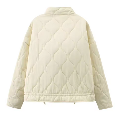 Zeraya gesteppte Bomberjacke Damen Beige
