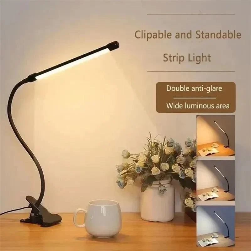 LED Klemmleuchte Dimmbar Flexibel USB