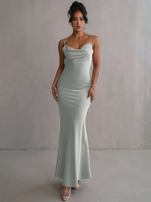 BerlinGlamour Langarm-Blumenkleid mit offenem Rücken