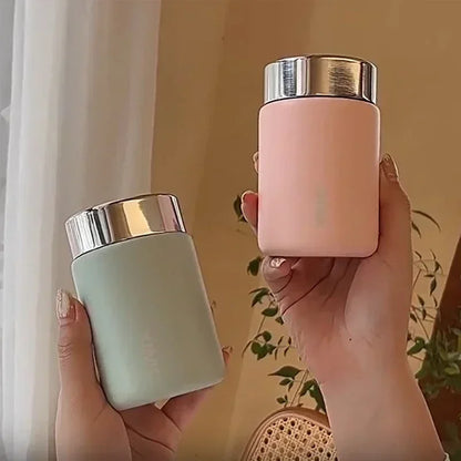 Edelstahl Thermoskanne Tragbar 230ml Vakuumflasche Mini