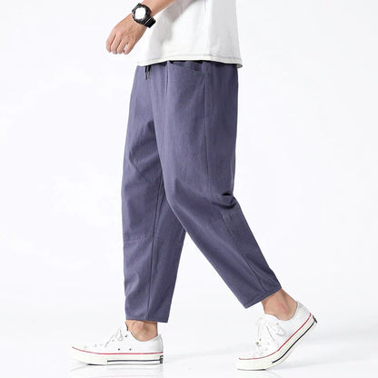Herren Hose Bequem Frühling Casual Straight Fit - BerlinGlamour