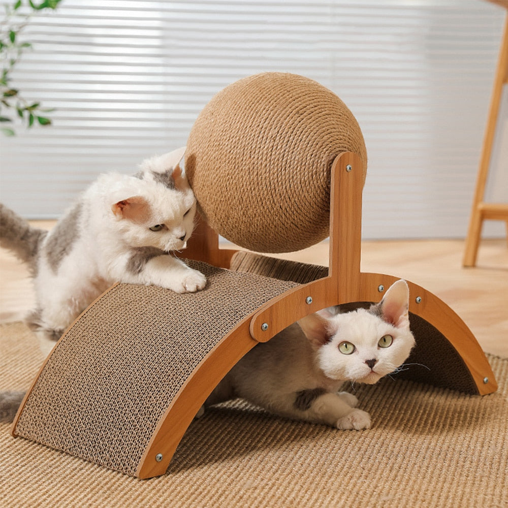 Holz Kratzbrett für Katzen Spaß Spielzeug
