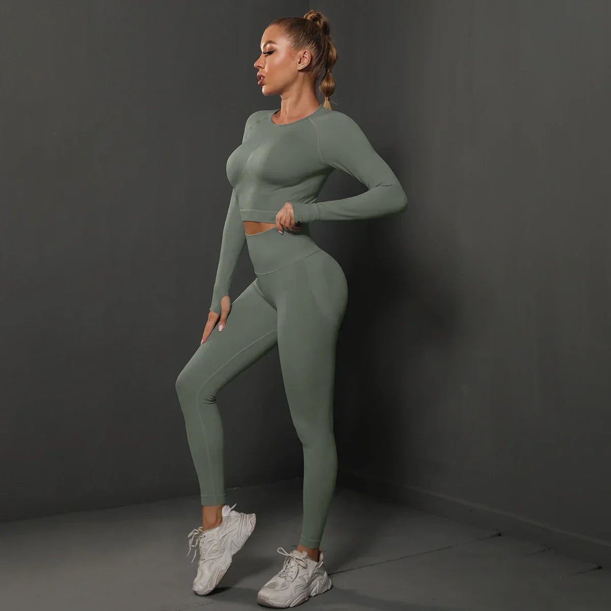 Damen Sportset Nahtlos Komfortabel Modern
