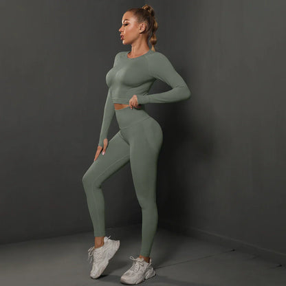 Damen Sportset Nahtlos Komfortabel Modern