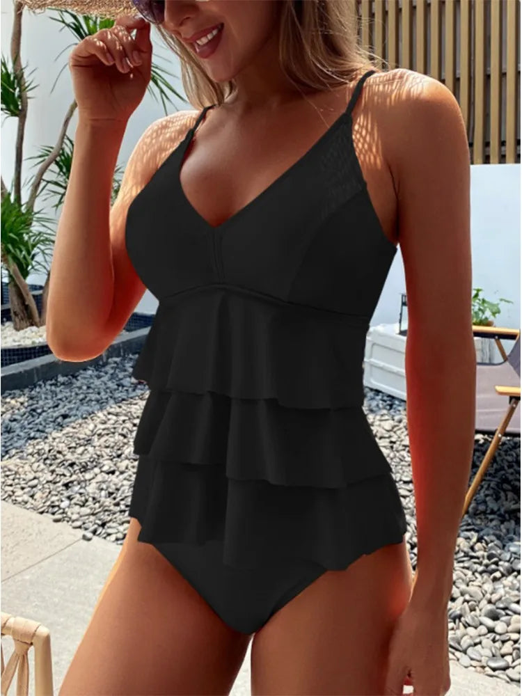 Badeanzug mit Bauchkontrolle Figurformende Damen