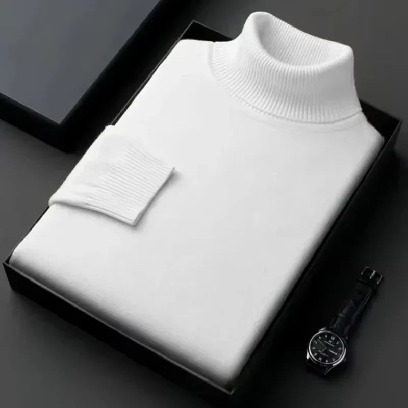 Wärmer Rollkragenpullover für Herren