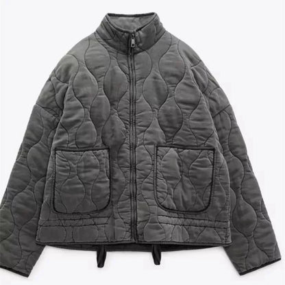 Zeraya leichte Übergangsjacke mit Quiltmuster
