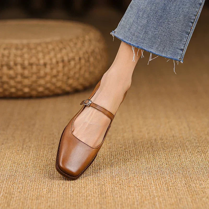 Damen Sandalen mit Riemen und Blockabsatz Frühling