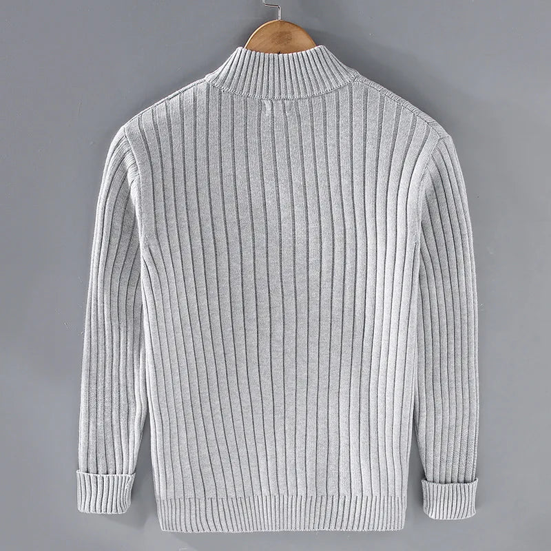 Merino Rollkragenpullover Männer Klassisch Elegannt Warm - BerlinGlamour