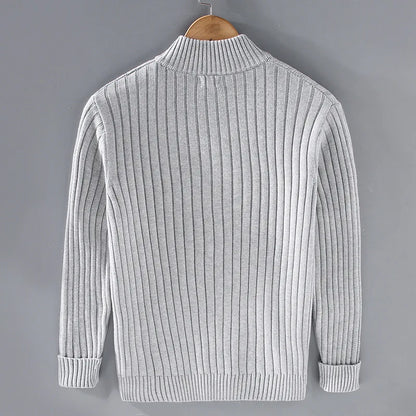 Merino Strickjacke Reißverschluss Warm Damen - BerlinGlamour