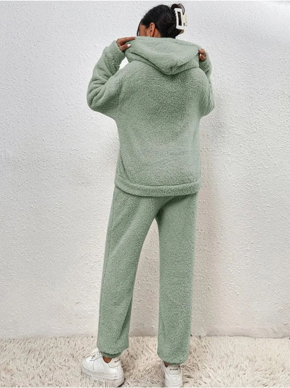 Damen Pullover Set Zweiteilig Gemütlich Warm