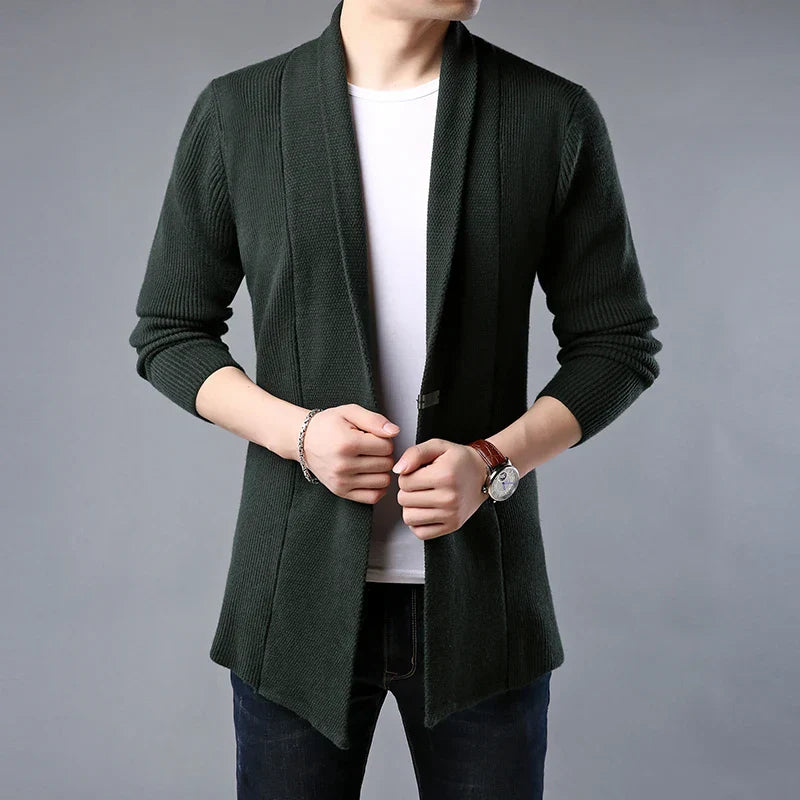 Herren Strickjacke Weich Wolle Bequem