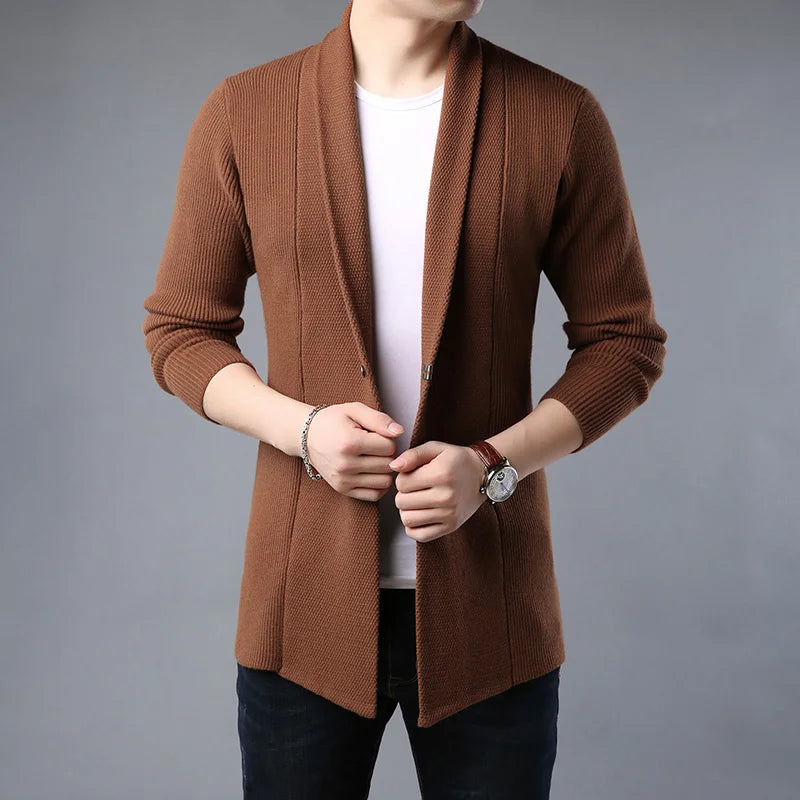 Herren Strickjacke Weich Wolle Bequem