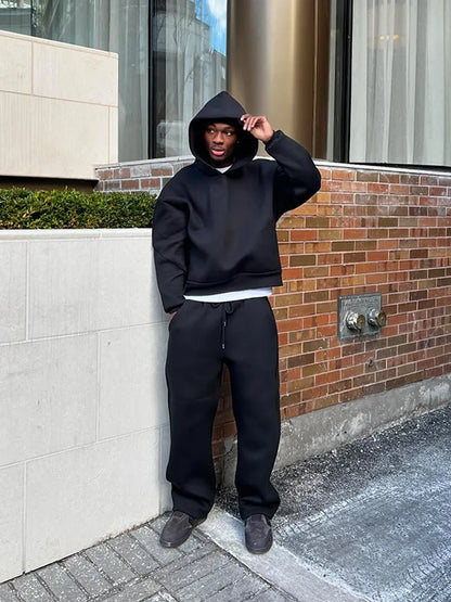 Männer Trainingsanzug Oversized Sportlich Bequem