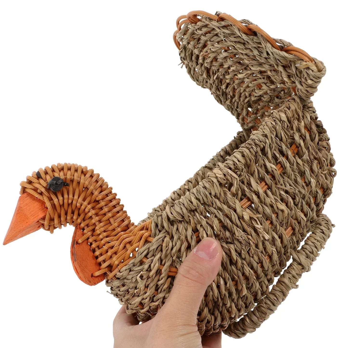 Handgefertigter Wicker Korb Truthahn Form Dekorativ