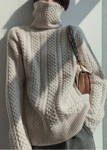 Weicher Strickpullover Rollkragen Warm Chunky - BerlinGlamour