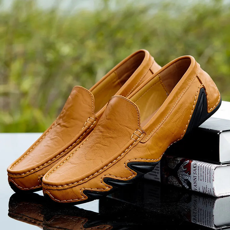 Leder Slipper Herren Luxus Warm Bequem - BerlinGlamour