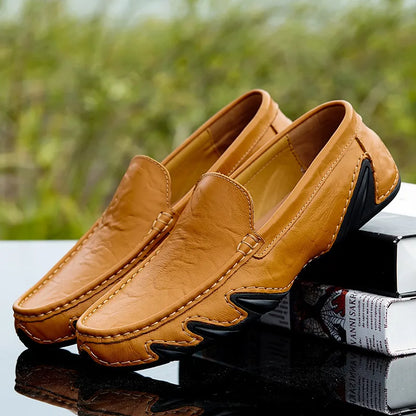 Leder Slipper Herren Luxus Warm Bequem - BerlinGlamour