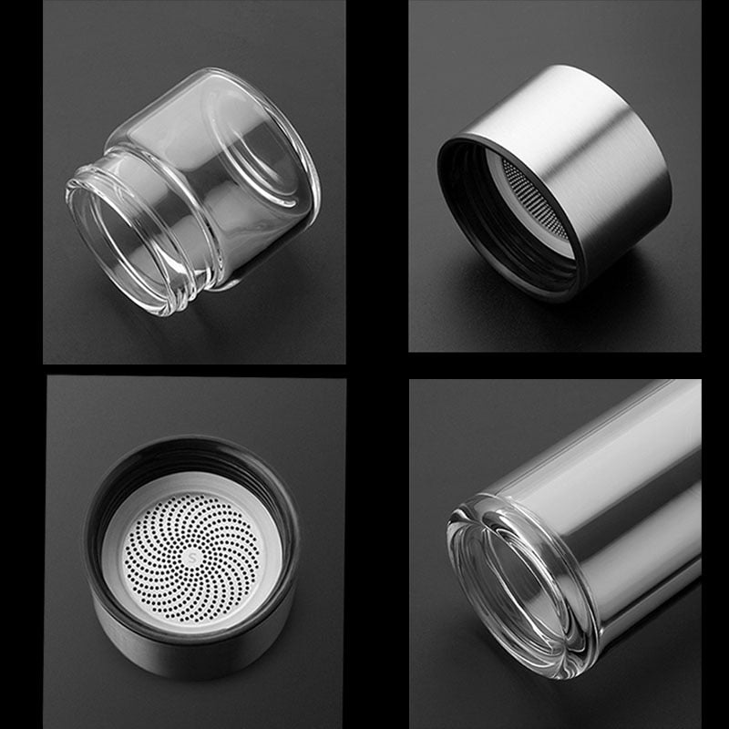 Isolierflasche 2in1 Thermo Doppelwandig Smart Wasserflasche
