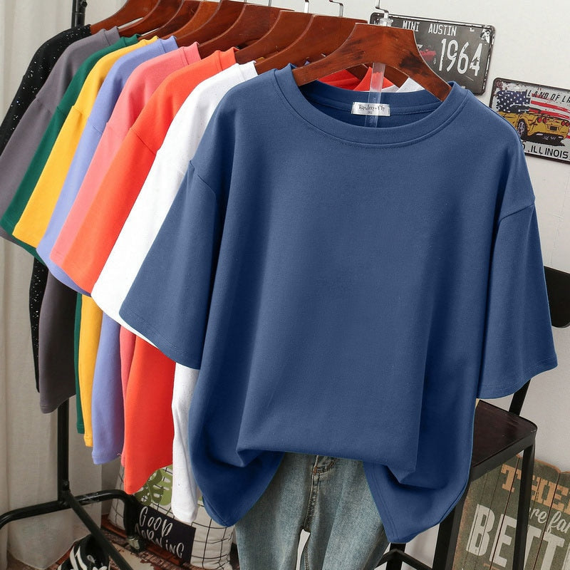 Damen T-Shirt Plus Size Baumwoll Kuschelig Größe XL