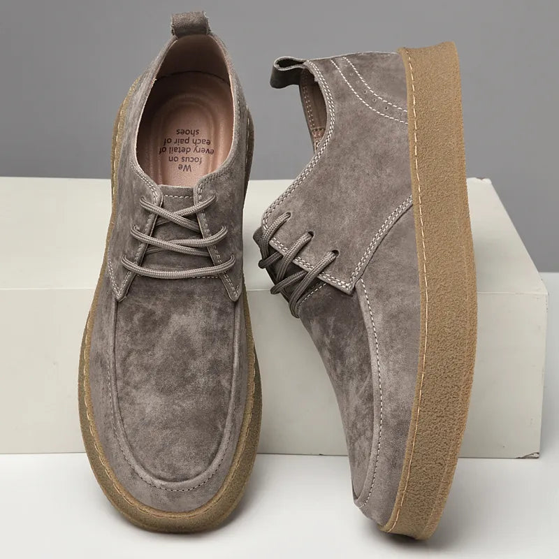 Elegante Herrenschuhe aus Wildleder Braun - BerlinGlamour