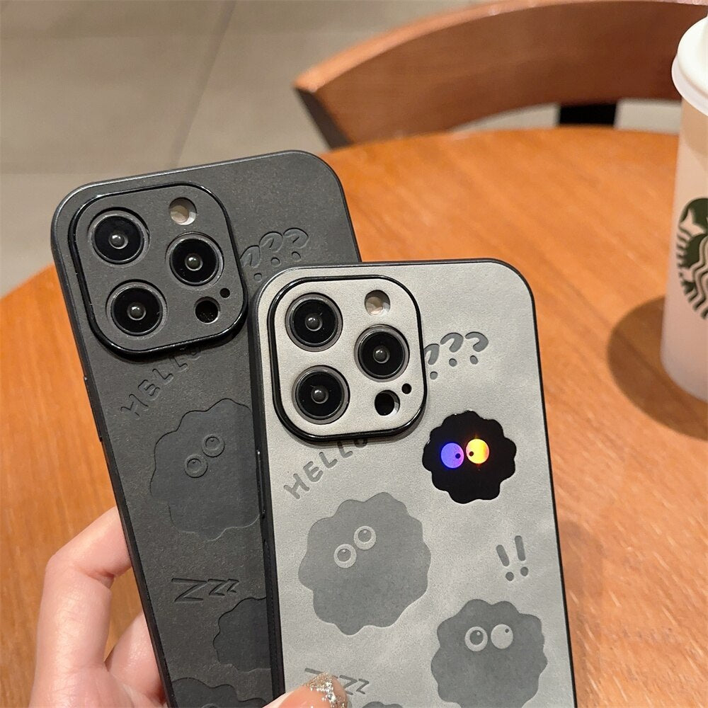Leder iPhone Hülle Stoßfest mit Monster Design - BerlinGlamour