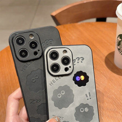 Leder iPhone Hülle Stoßfest mit Monster Design - BerlinGlamour