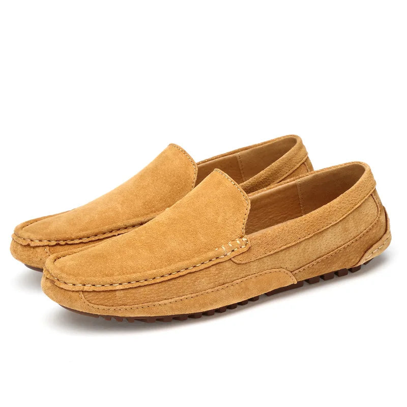 Elegante Herren Loafer aus Wildleder Schwarz