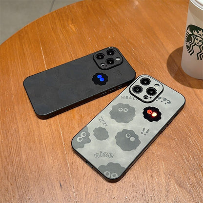 Leder iPhone Hülle Stoßfest mit Monster Design