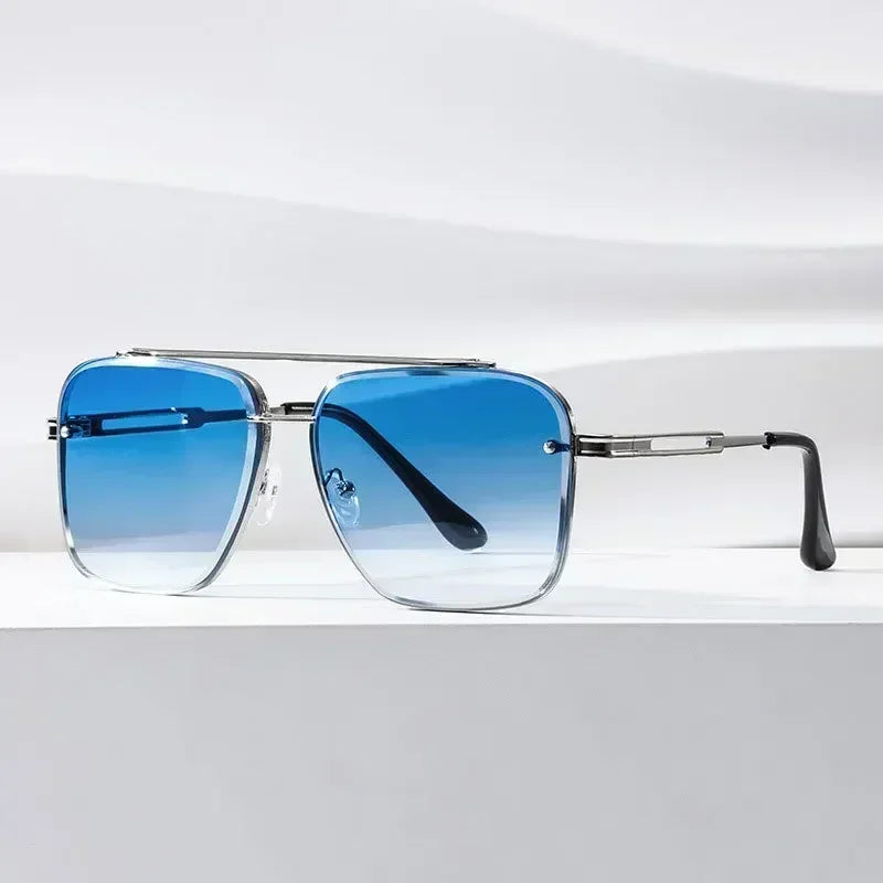 Herren Sonnenbrille Pilotenstil Quadratisch Trendy