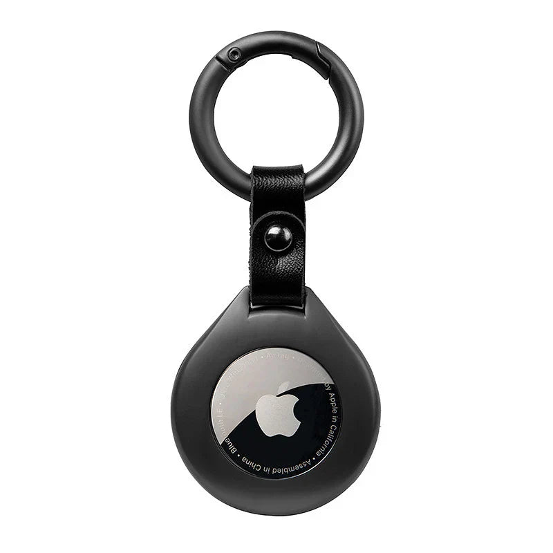 Apple Airtags Schutzhülle Leder Edelstahl Haltbar