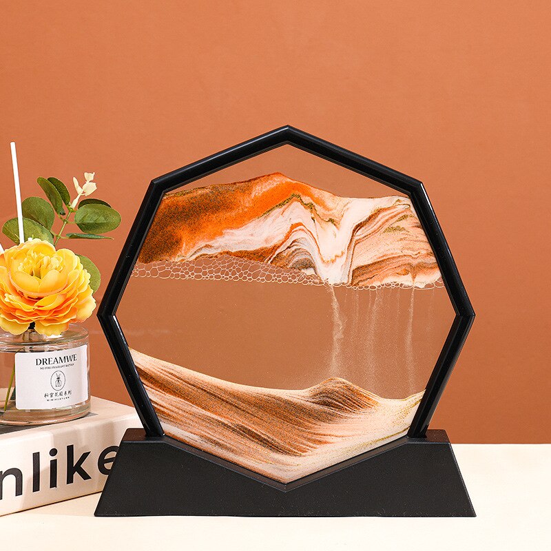Dekor Steine Hexagon Sand Farbe Fließend Modern - BerlinGlamour