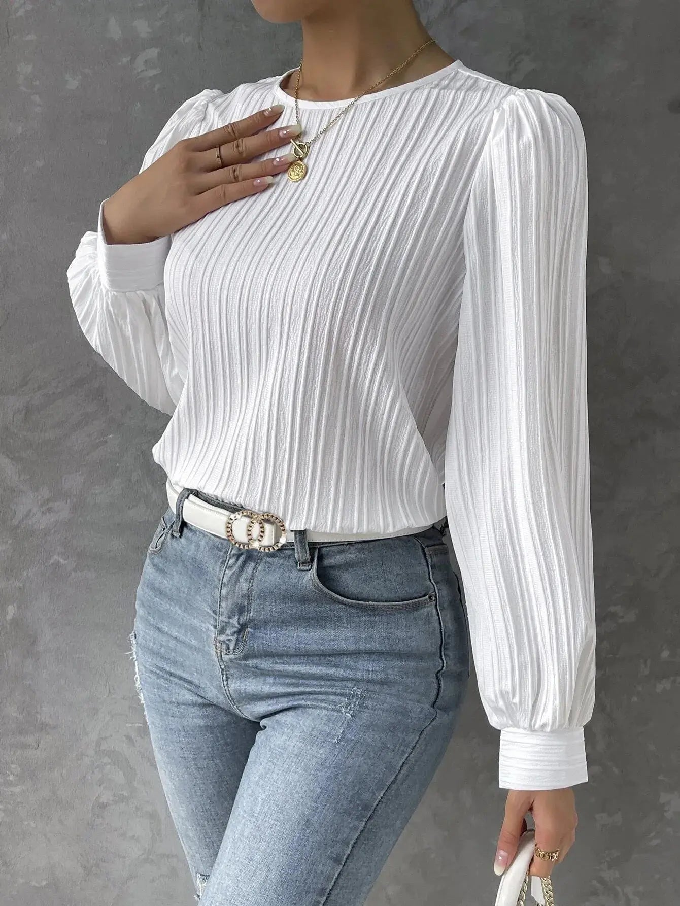 Emma | Zeitlos Elegante Bluse Zendoo.de