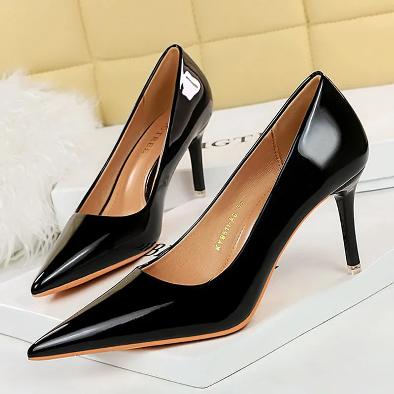 Hohe Pumpschuhe Damen Schuhe Glitzernd Party