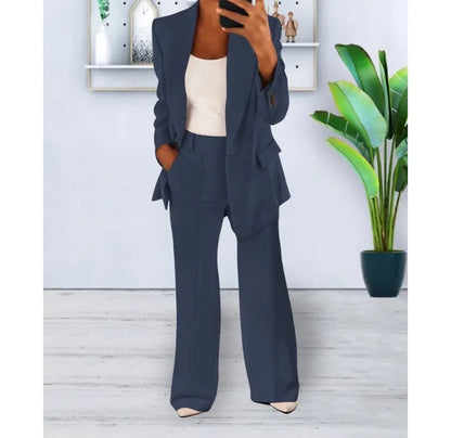 Damen Hosenanzug Elegante Jacke Satz Business